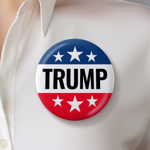 Trump 2024 Keep America Great - blue red 6 Cm Round Badge