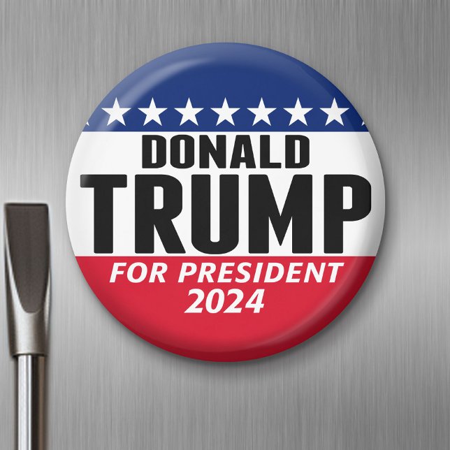 Trump 2024 Keep America Great - blue red Magnet (Custom Magnet)