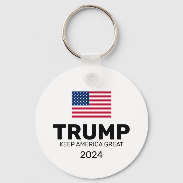 Trump 2024 Keep America Great Key Ring (Front)