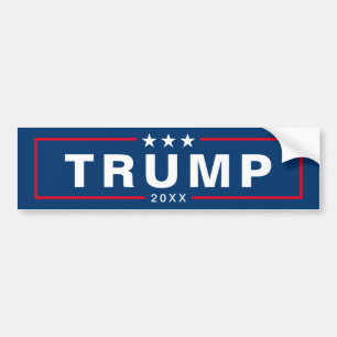 Trump 2024 Keep America Great - minimal blue red Bumper Sticker