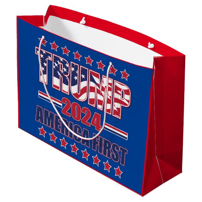 Trump 2024 large gift bag (Back Angled)