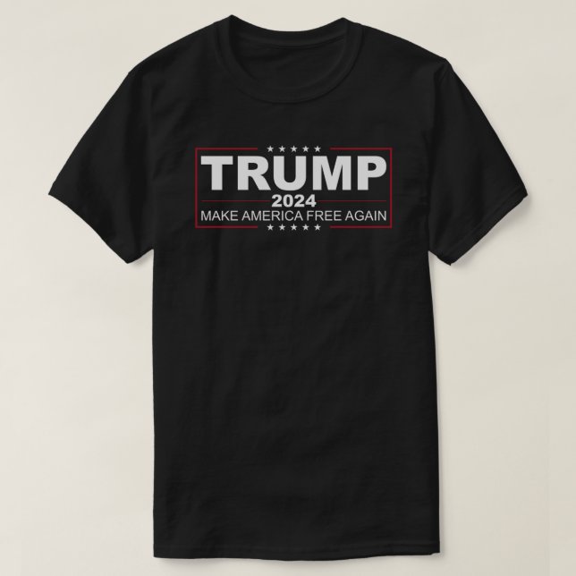 Trump 2024 Make America Free Again Classic T-Shirt (Design Front)