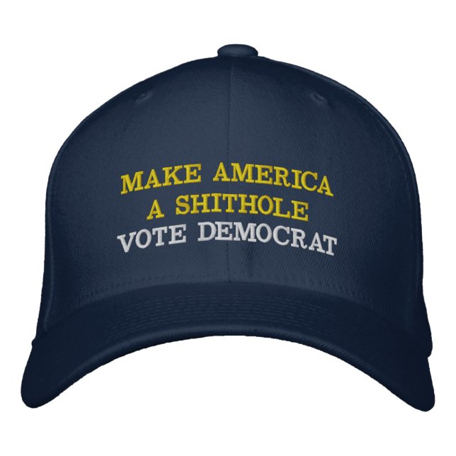 Trump 2024 Make America - Funny Anti Biden Embroidered Hat (Front)