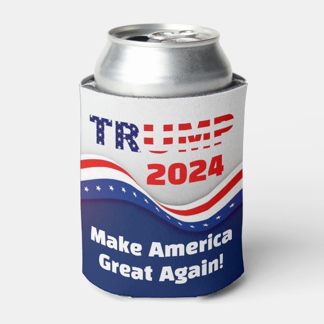 Trump 2024 Make America Great Again! Can Cooler (Can Front)