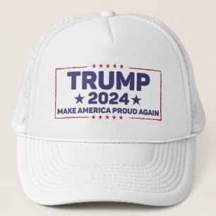 Trump 2024 - Make America Proud Again Trucker Hat