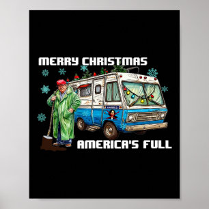 Trump 2024 Merry Christmas America's Full Poster