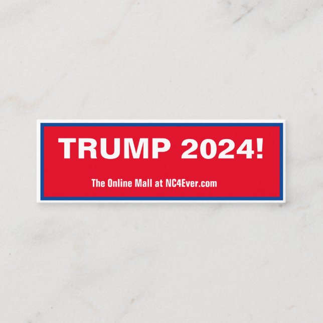 TRUMP 2024 mini business cards (Front)