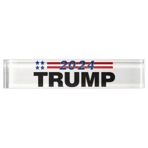 Trump 2024 nameplate