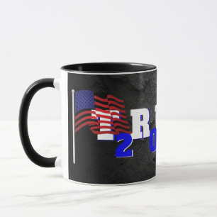 Trump 2024 on Black Rock Mug
