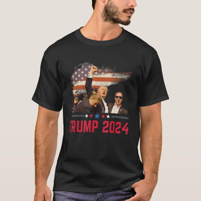 Trump 2024 Outlaw Hillbilly J.D.Vance 2024 T-Shirt (Front)