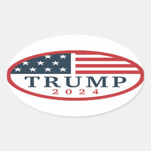 Trump 2024 oval sticker