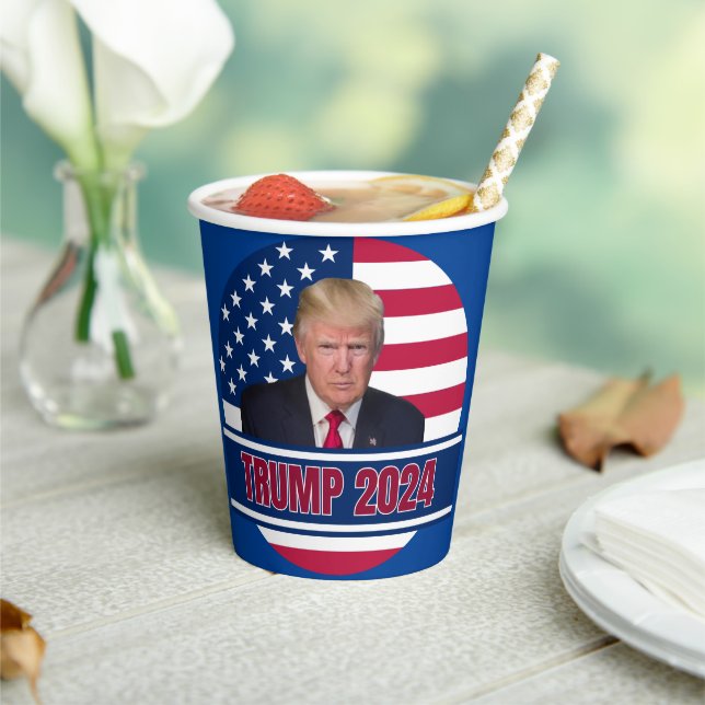 Trump 2024 paper cups (Insitu)