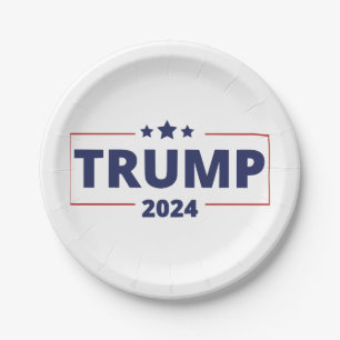 Trump 2024 paper plate