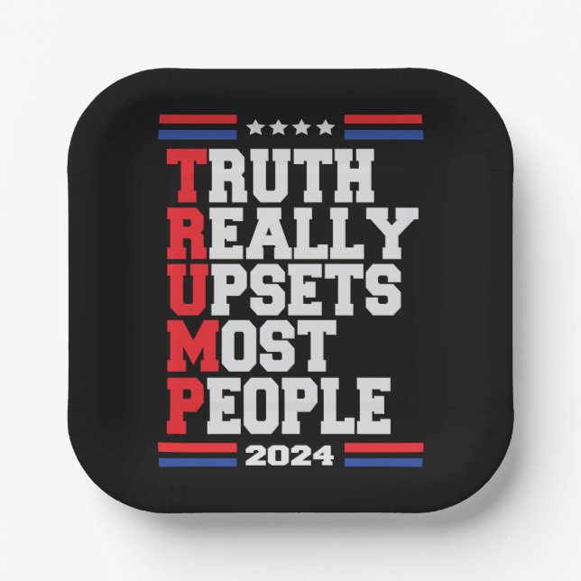 Trump 2024 paper plate (Front)