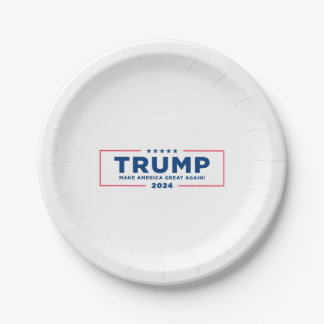 Trump 2024  paper plate