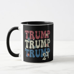 Trump 2024 Patriotic American Flag 4th Of July  Mug