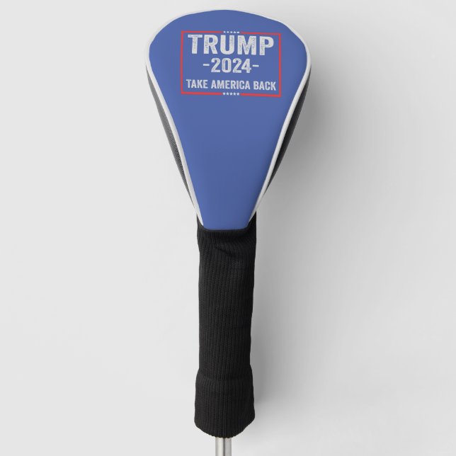 Trump 2024 Patriotic Republican Election President Golf Head Cover (Front)
