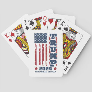 Trump 2024 Playing Cards Make liberals Cry
