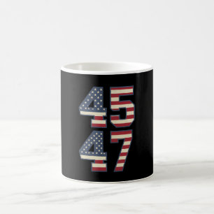 Trump 2024 President 45 47 America USA Vintage Coffee Mug