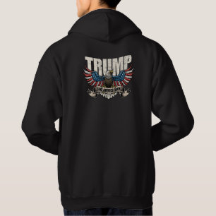 Trump 2024 President 45 and 47 American Flag Trump Hoodie