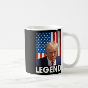 Trump 2024 President Legend American Flag Coffee Mug