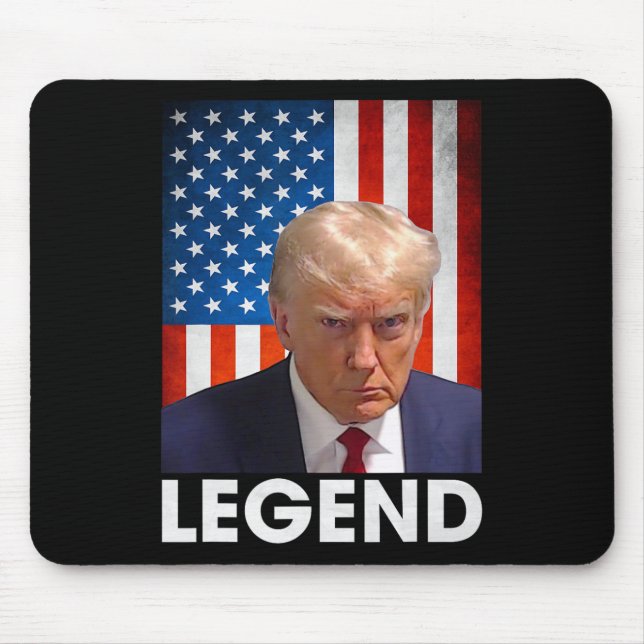 Trump 2024 President Legend American Flag  Mouse Pad (Front)