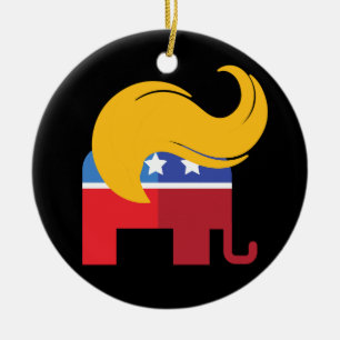 Trump 2024 Presidential Election  Ceramic Ornament