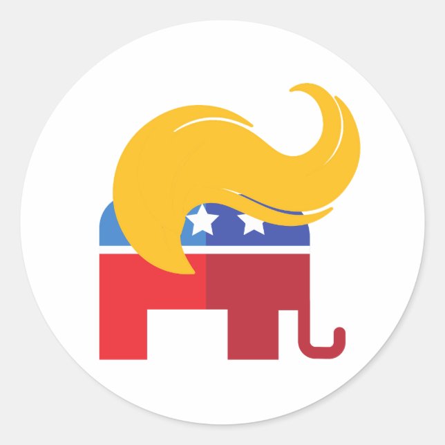 Trump 2024 Presidential Election  Classic Round Sticker (Front)