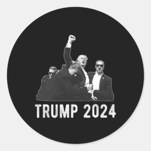 Trump 2024 Presidential Election Conservative Repu Classic Round Sticker