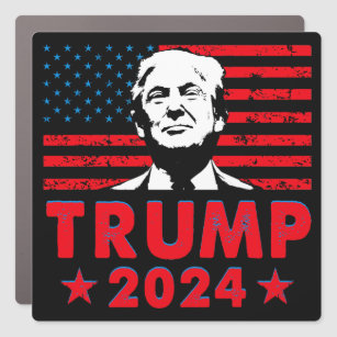 Trump 2024 pro MAGA anti Biden Car Magnet