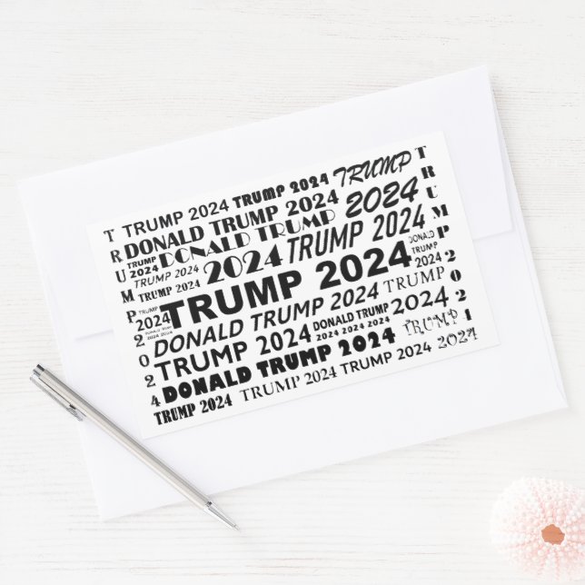 Trump 2024  rectangular sticker (Envelope)