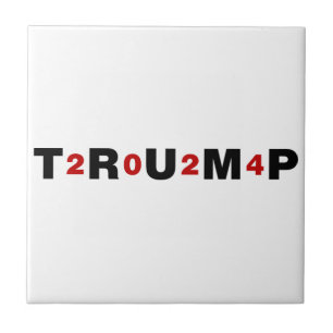 Trump 2024 Red Ceramic Tile