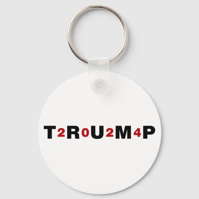 Trump 2024 Red Key Ring (Front)