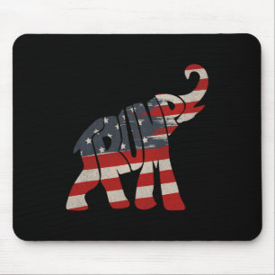 Trump 2024 Republican Elephant Trump Supporter  Mouse Pad