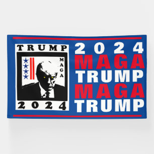 TRUMP 2024 RWB BANNER