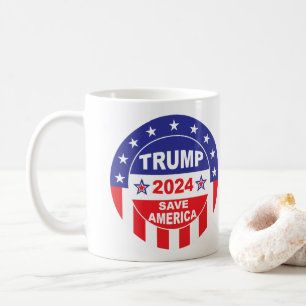 TRUMP 2024 SAVE AMERICA COFFEE MUG