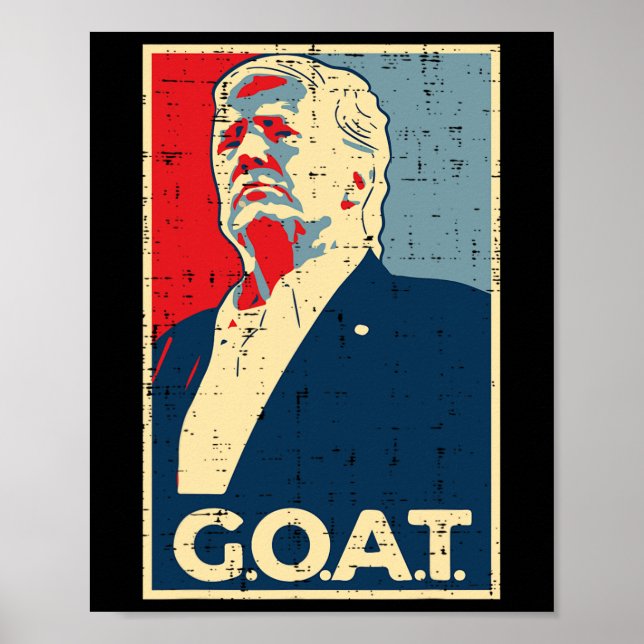 Trump 2024 Shirts Goat Trump Poster 2024 - Uni  (Front)