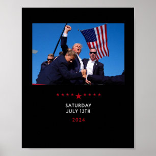 Trump 2024 Shooting At Trump Rally In Pennsylvania Poster