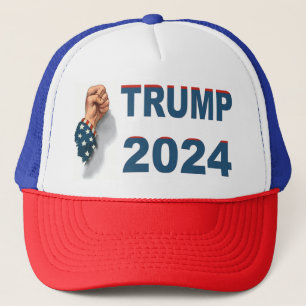 Trump 2024 Shooting USA fist Trucker Hat