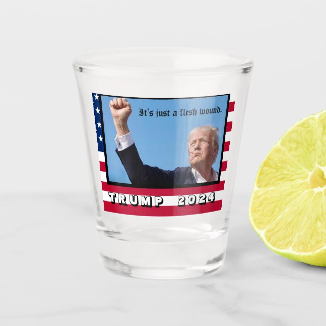 Trump 2024 shot glass (Front)