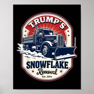Trump 2024 Snowflake Removal Service Political Sat Poster