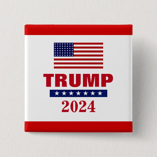 TRUMP 2024 SQUARE BUTTON (Front)