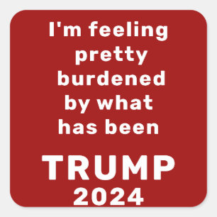 Trump 2024 square sticker