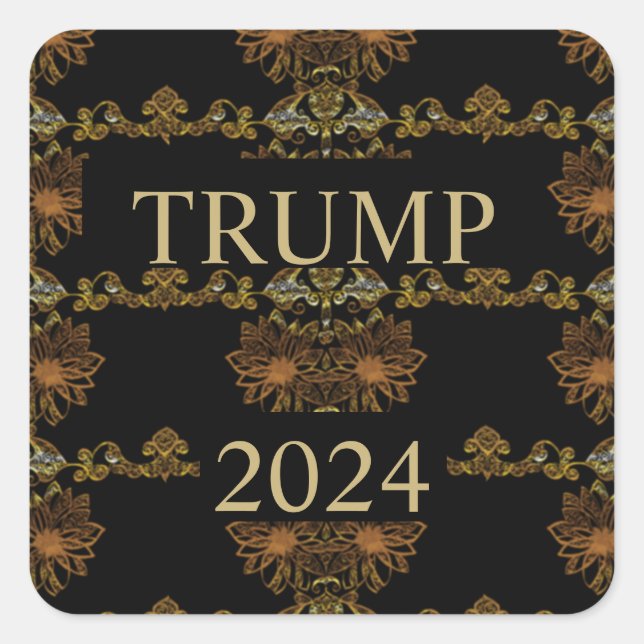 TRUMP 2024 SQUARE STICKER (Front)