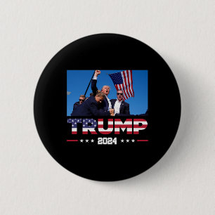 Trump 2024 Survived Shot At Election Rally 6 Cm Round Badge