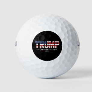 Trump 2024 Take America Back American 2024 Gifts Golf Balls