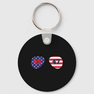 Trump 2024 Take America Back American Flag Patriot Key Ring