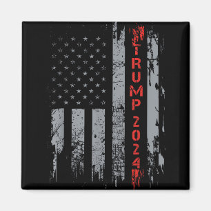 Trump 2024 Take America Back American Flag Patriot Magnet