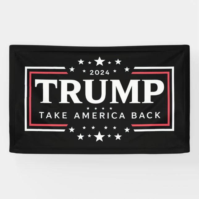 Trump 2024 Take America Back  Banner (Horizontal)