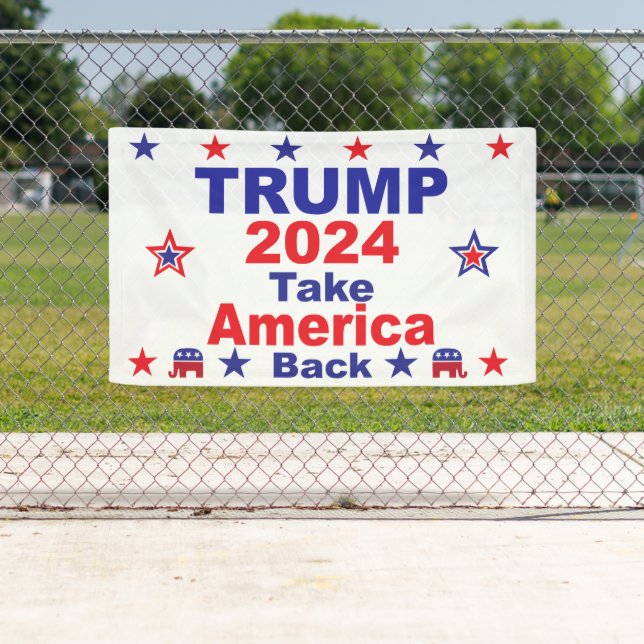 TRUMP 2024 Take America Back Banner (Insitu)